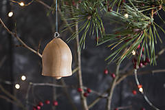 Dekorácie - Vianočná drevená ozdoba - zvonček V. - 13917017_