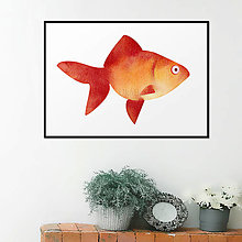 Grafika - Digitálna grafika - ryba (zlatá) - 13916055_