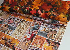 Textil - Látka Jesenné lístie - 13919697_