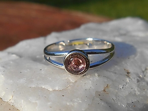 Prstene - pink turmalina-rúžový turmalín-prsteň - 13922770_