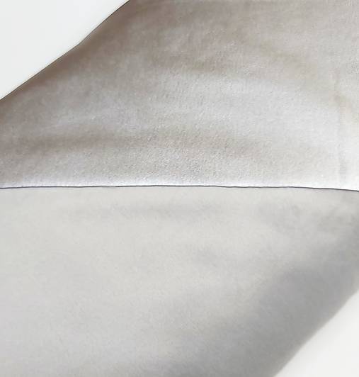 Textil - Oteplená koženka (Strieborná) - 13920955_