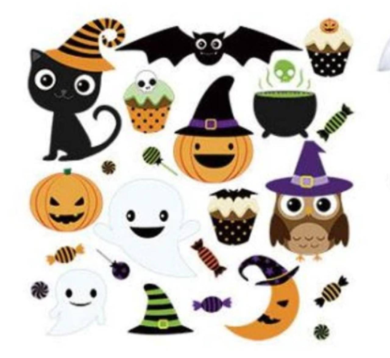 NZ101 Detské nažehľovačky Halloween