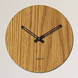 Hodiny - Minimalistické hodiny na stenu - Sentop kruh | HDFK037 | drevené - 13920342_