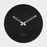 Hodiny - Minimalistické hodiny na stenu - Sentop kruh | HDFK037 | drevené - 13920344_