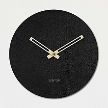 Hodiny - Minimalistické hodiny na stenu - Sentop kruh | HDFK037 | drevené - 13920344_