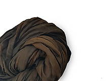Šály a nákrčníky - "burned brown" hodvábny šál (pléd, štóla) SKLADOM - 13920417_