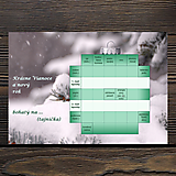 Papiernictvo - Vianočná pohľadnica - guľa tyrkysová - 13926828_