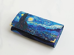Peňaženky - Peněženka Hvězdná noc - 17cm na spoustu karet - 13923821_