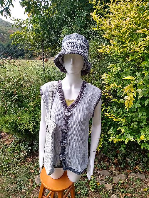 Vesty - Pletená vesta mackovská - 13926691_