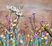 Kabelky - MILA "Wild Flowers" kožená kabelka s vypaľovaným obrázkom - 13925930_