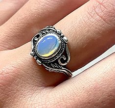 Prstene - Floral Gemstone Ring - 13929455_