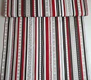 Textil - Látka Vianočné pásiky - 13927989_