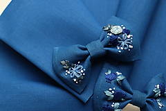 Detské doplnky - Vyšívané mašličky Čučoriedka ♡ (Lesné plody) - 13928091_