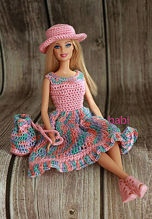 Hračky - Háčkovaná sada pre bábiku Barbie - 13927995_