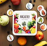 Hračky - Magnetky ovocie a zelenina - 13927737_