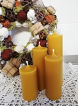 Sviečky - Darčekovo zabalené adventné sviečky - 13930424_