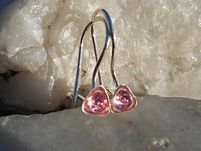 Náušnice - pink turmalina-rúžový turmalín-naušnice+darček! - 13936766_
