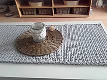Úžitkový textil - Behúň na stôl - štóla šedá - 13932381_
