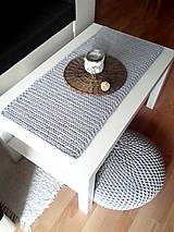 Úžitkový textil - Behúň na stôl - štóla šedá - 13932384_