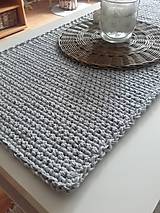 Úžitkový textil - Behúň na stôl - štóla šedá - 13932385_