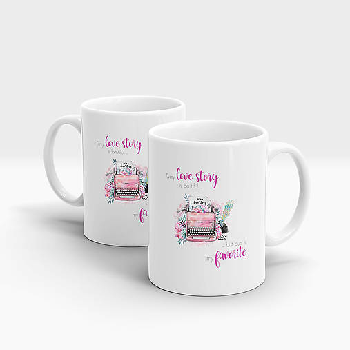 Nádoby - Hrnček Love Story - 13936195_