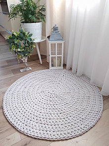 Úžitkový textil - Háčkovaný koberec - 13932475_