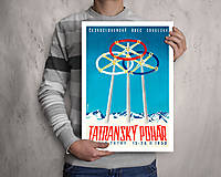 Grafika - Vintage plagát Tatranský pohár 1950 (50 x 70 cm) - 13932437_