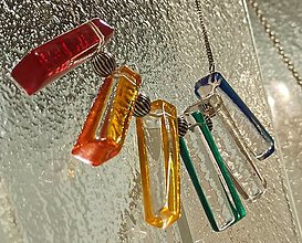 Náhrdelníky - Sklenený náhrdelník RAINBOW NH2602 - 13932650_