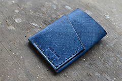 Peňaženky - kožená minimalistická origami peňaženka - 13935331_