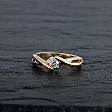 Prstene - Snubný prsteň v retro štýle - 13935506_