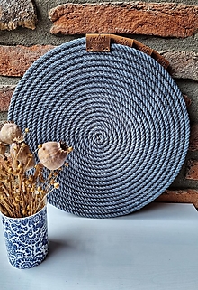 Úžitkový textil - prestieranie - Gray VEĽKÉ 30cm - 13931717_