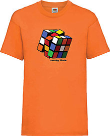 Detské oblečenie - Rubikova kocka 2 detske (3-4 roky - Oranžová) - 13933925_