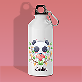PANDA fľaša s ľubovoľným menom pre deti
