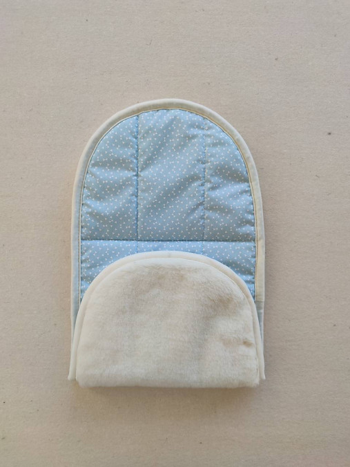 Detský textil - VLNIENKA vložka do kočíka Paradise Baby Excellent 100% WOOL MERINO TOP SUPER WASH Trojuholník bledomodrý - 13939691_