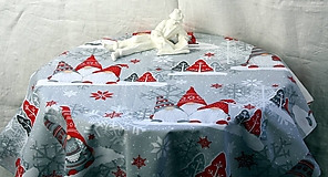 Úžitkový textil - Obrus. Adventný, vianočný obrus " Zimná rozprávka - 13941104_