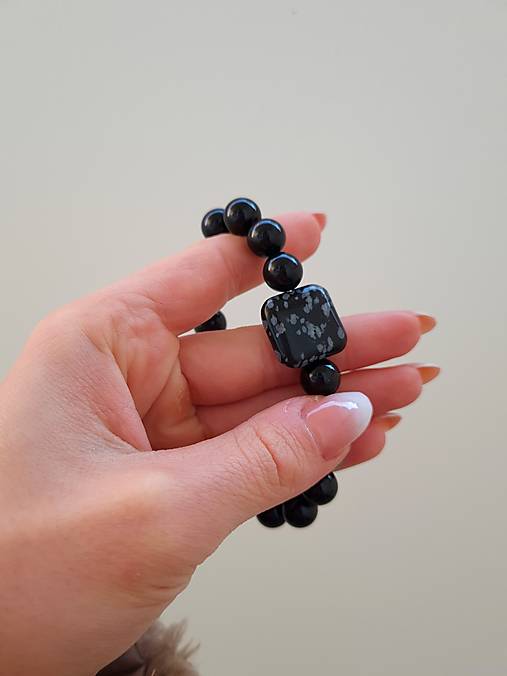 Náramok Obsidián