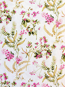 Textil - 100% sanforizovaná bavlna, kvetinová lúka - 13943886_