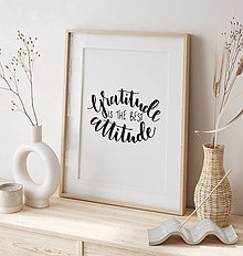 Grafika - Print "Gratitude is the best attitude" - 13946362_
