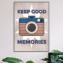 Grafika - Grafika Keep good memories (pásiky) - 13944469_