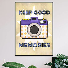 Grafika - Grafika Keep good memories (hviezdičky) - 13944471_