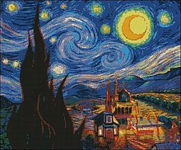 Návody a literatúra - M084 Hviezdna noc (Vincent van Gogh) - 13950744_