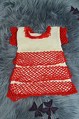 Detské oblečenie - Dievčenské pletené šaty - 13949156_