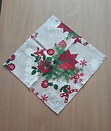 Úžitkový textil - Obrus vianočná ruža - 13949387_
