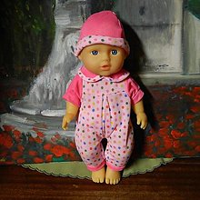 Hračky - Oblečenie pre Baby Born veľkosti 29cm (Overal a čiapoška) - 13951362_