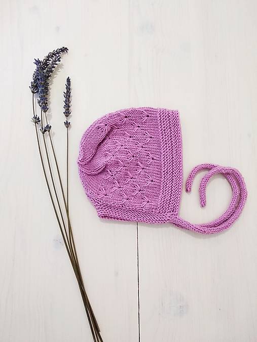 Detské čiapky - Čepček orgovánový 100% Baby merino - 13949267_