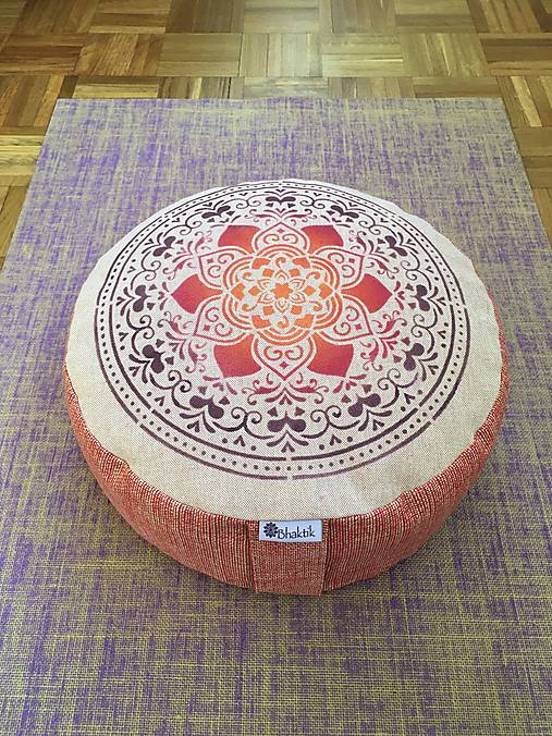 Úžitkový textil - Meditačný Vankúš "Flower Mandala " - 13951154_