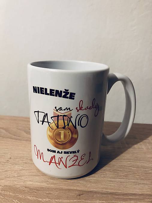 Nádoby - Biely hrnček s vlastnou fotkou (Veľký hrnček s vlastnou fotkou - 400 ml) - 13951246_