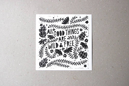 Grafika - Tisk / Wild and free - 13953709_