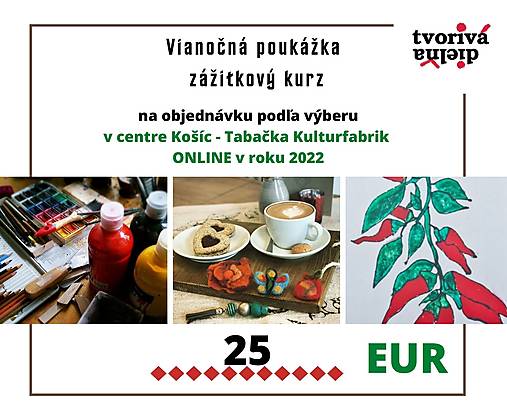 Darčekové poukážky - Darujte zážitok - darčeková poukážka 25 EUR - 13952389_