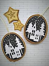 Dekorácie - Vianočné závesné dekorácie sada 3 ks - 13952252_